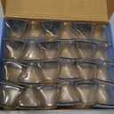 Ansible 24 Pcs Chair Leg Floor Protectors Square, Silicone Felt Furniture Leg Pads Caps Covers for Hardwood Floors (Fit:1-1/2" to 1-7/8") (Clear)