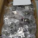 Furniware 60 Pack 30 Pairs 1-1/4 inch Overlay Soft Close Hinges for Face Frame Kitchen Cabinet Hinges Satin Nickel - 3 Way Adjustability Concealed Soft Close Hinges Damper Self Closing