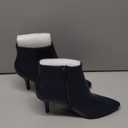 Allegra K Women's Pointed Toe Zipper Stiletto Heel Ankle Boots (5.5)