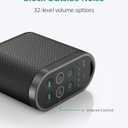 Portable White Noise Sound Machine for Adults, Baby - Brown/Pink/White Noise MachineRechargeable Battery, Headphone Jack, 21 Sounds, Nonstop Play & Sleep Timer, Memory Function, Home, Office,Travel (Small, Black)