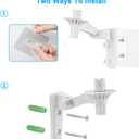 UTEBIT Wall Mount Compatible with Blink Mini Pan-Tilt Camera, 180 Angles Bracket Rotation 2 Pack Adjustable Camera Mount Stand for Blink Mini Indoor/Outdoor Camera (NOT Included Cam)