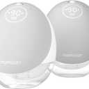 Momcozy Breast Pump Hospital-Grade, Hands Free Breast Pump App with Leak-Proof DoubleFit Flange, Personalized Multi-Modes & 15 Levels, 2 Count