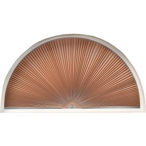 Redi Shade No Tools Original Arch Light Filtering Cellular Fabric Shade Natural, 72" W x 36" H