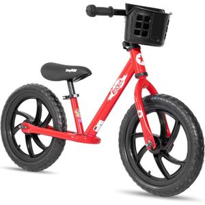 JOYSTAR 12/14 Inch Kids Balance Bike for 18months-5 Years Old Boys Girls, Lightweight Toddler Balance Bikes with Footrest and Handlebar Basket or Doll Seat