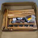 Ghosthorn Fishing Rod Holders for Garage Fishing Pole Rack Hold up to 10 Rods Fishing Pole Holders Wooden Organizer Fishing Rod Rack car Fishing Gear Storage Equipment (4 Tier)