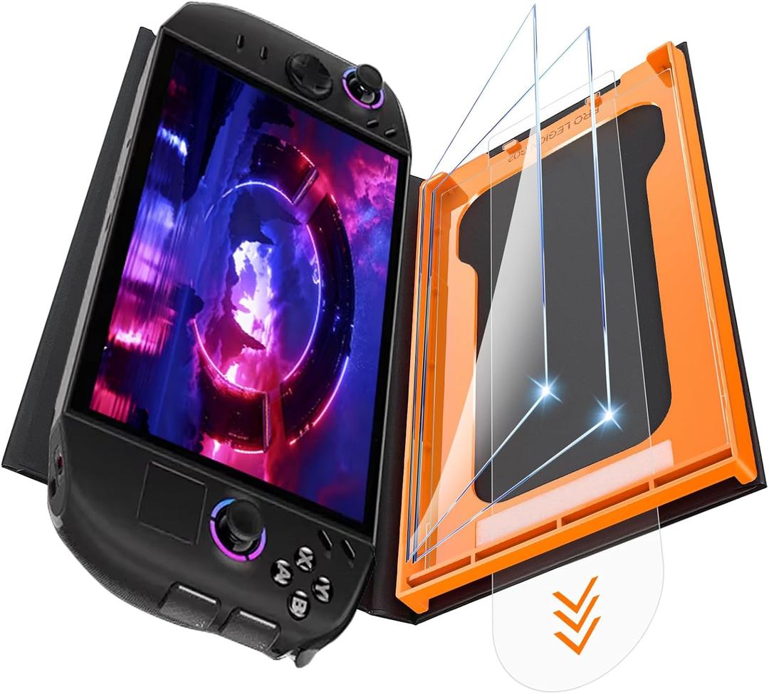 OMOTON 2 Pack Screen Protector for Lenovo Legion Go Gen 2, Handheld 8.8 inch 2025 with [Easy Installation Dust-Free Tool] Full Coverage, Transparent Ultra HD, Anti-Scratch, Anti-Fingerprint