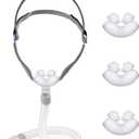 Comfort CPAP Nasal Pillow Mask, Replacement Frame System with Headgear, FSA HSA Eligible, Includes Small, Medium, Large Cushions, Soft, Secure Seal to Reduce Pressure Points and Minimize Leaks