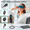 Visader Heated Eye Mask for Dry Eyes, Stye & Migraines Relief - USB Electric Warm Compress with 20 Temp/Time Settings, Washable Flaxseed Cover for MGD, Blepharitis & Eye Strain