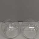 Handblown Clear Glass Globe Shade  1.65" Fitter Opening  Replacement Lamp Shade for Pendant Lights, Chandeliers, Wall Sconces, Vanity & Ceiling Fixtures (2 Pack)