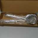 Fine Mesh Stainless Steel Colander Spoon, Sieve Fine Mesh Strainer with Long Handle Stainless Steel Skimmer Spoon Kitchen Gadget for Cooking Oil Filter Skimming Grease and Foam