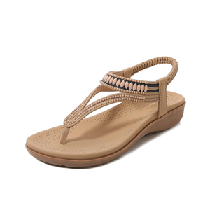 Littleplum Womens Sandals Comfort Arch Support Sandals Summer Walking Shoes Casual Ankle Elastic Flip Flops Shoes, Size: 10