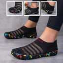 TOLLN Quick-Dry Barefoot Water Shoes for Men, Women & Youth  Versatile Aqua Socks for Beach, Pool, Kayaking, Hiking, Surfing, Yoga & Outdoor Sports (Black)