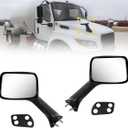 Chrome Left and Right side Hood MirrorFit2022+International MVTruck A Pair