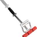 POWERTEC Extendable Floor and Wall Roller for Vinyl Flooring, Tile & Linoleum Roller with Extendable 17" to 27" Handle, 7.5" Wide for LVP, Veneer, Carpet, Wall Coverings, 1PK (71033V)