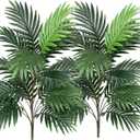 Artificial Palm Tree 30" Tall UV Resistant Tropical Areca Faux Plants Monstera Leaves Floral Arrangement Safari Leaves Party Suppliers Decorations