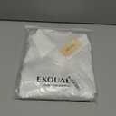 Ekouaer Womens Silk Satin Nightgown Button Down Sleepshirt Long Sleeve Sleepwear (Beige, XL)