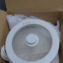 Olayks Electric Steamer for Cooking, 2L. Ceramic Glaze Non-stick Pot, Dual Power