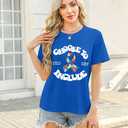MNLYBABY Autism Awareness Shirts for Women Choose to Include Print T Shirt Special Education Teacher Positive Tee Tops, Medium, Blue(1)