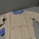 Girls Cardigan Sweater Kids Color Block School Uniforms Button Down Long Sleeve Knit Tops Tweens Winter Clothes Apricot, 130