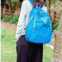 Geboldil Men's and women's lightweight foldable hiking travel backpack waterproof camping backpack blue