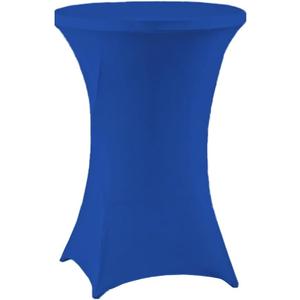 meioro Cocktail Table Covers Royal Blue, 24x43 Inch Highboy Spandex Fitted Tablecloth for Round Tables, Stretch Square Corners High Top Cocktail Table Cover for Party Bar Wedding Birthday Banquet