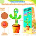 Baby Toys Interactive, Dancing Talking Cactus Toy Volume Adjustable, Mimicking Singing Repeating, Easter Gifts / Easter Basket Stuffers for Baby Toddler, Toddler Infant Baby Toys Gifts for Boys Girls