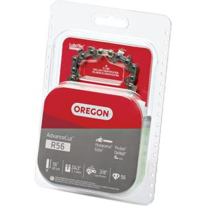 Oregon R56 AdvanceCut Chainsaw Chain for 16-Inch Bar -56 Drive Links  low-kickback chain fits Greenworks, Makita, EGO, DeWalt and more