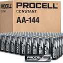 PROCELL Constant AA Long-Lasting Alkaline Batteries (144 Pack) 10-Year Shelf Life, Bulk Value Pack for Consistent Moderate Drain Professional Devices