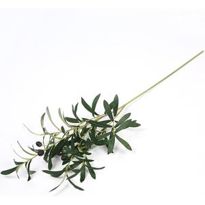 Frogued Artificial Olive Branches for Vases, 35 Inch Faux Olive Branch Greenery Stems Fake Plants with 6 Branches Green Branch Home Decoration Indoor Green