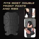Knee Pad Inserts for Work Pants/Bibs, Uniforms, and Tactical Pants, Breathable Knee Pads Inserts for Construction, Flooring, Gardening and Garage, Black, 11.5''7.9''0.45'' 1 Pair (Black)