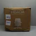 Hbada Office Desk Chair with Flip-Up Armrests and Saddle Cushion, Ergonomic Office Chair with S-Shaped Backrest, Swivel, Mesh, White