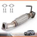 Exhaust Front Flex Pipe with Bolts & Gaskets Kit for 2014-2015 Kia Sorento Lx 2.4L L4Gas, 2013-2016 Hyundai Santa Fe Sport Base 2.4L - Replaces OEM 286102W300 (VK-52598)