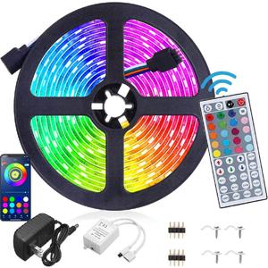 Led Strip Lights 32.8ft 10m Supply Flexible Color Changing 5050 RGB 300 LEDs Light Strips Kit for Home, Bedroom, Kitchen,DIY Decoration