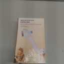 Pet Steam Brush for Dog & Cat - 3-in-1 Steam Grooming Brush for Shedding & Hair Removal - Self Cleaning Spray Comb with Mist for Long Haired Pets, Blue(waterless shampoo not include) (7.8in blue)