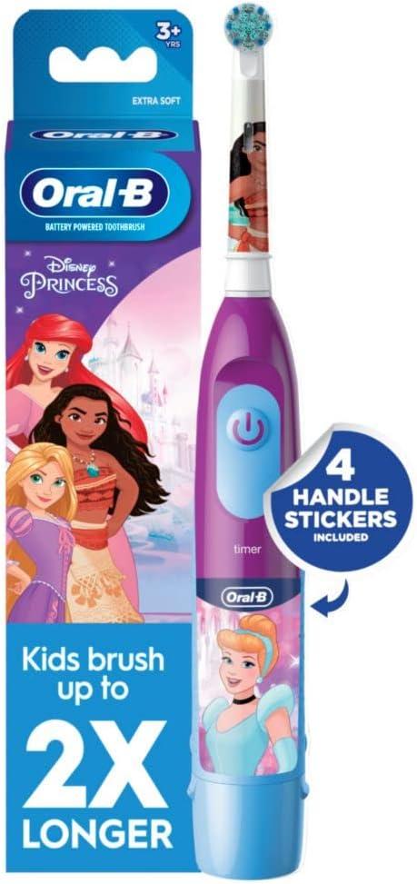 Oral-B Kid's Battery Toothbrush Featuring Disney Princess, for Kids 3+ (1 Count (Pack of 1))