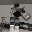 VTech VG232-2 Cordless Phone with Answering Machine - 2 Handsets, Large Backlit Display, Big Buttons, Full-Duplex Speakerphone, Caller ID, 14-Min Digital Answering System, Easy Setup - Silver/Black