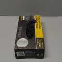 COOLJOB 5 Mil Black Disposable Nitrile Gloves for Men, Heavy-Duty for Household Cleaning, Cooking, Working, Powder Free, (Small (Pack of 100))