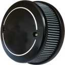 Air Filter Harley Cleaner Motorcycle Intake CNC Cut Kit Black for Indian Models Vintage Springfield Chieftain Roadmaster 2014 - 2021 (BGIN-990BL)