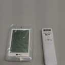 Indoor Outdoor Thermometer Hygrometer Wireless Weather Station, Temperature Humidity Monitor Battery Powered Inside Outside Thermometers with 330ft Range Remote Sensor and Backlight Display (White+Grey)