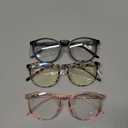 IBOANN Iconic Blue Light Glasses for Woman - Computer Glasses up to 99% Blue Light Blocking - Anti Eyestrain & UV Glare