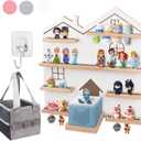 Givilio Large Tonie Shelf for Toniebox - Toniebox Storage for All Your Tonie Accessories, toniebox Characters and toniebox Figures, Display Collection, Tonie Shelf(White)