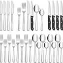 Hiware, Stainless Steel Flatware Cutlery Set For Home Kitchen Restaurant Hotel, Mirror Polished, Dishwasher Safe