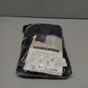 ROSMARUS Shaggy Bath Rug Non Slip 17" X 24", Water Absorbent Mat, Soft Shower Mat for Floor & Tub, Fluffy Plush Bathroom Rug Machine Washable, Black