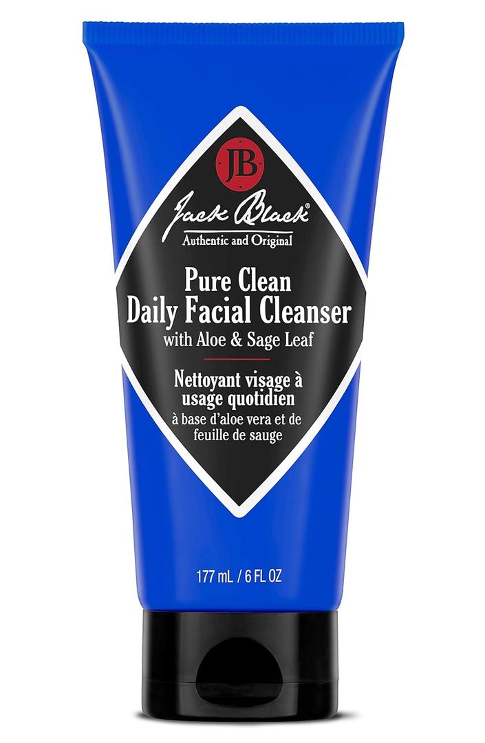 Jack Black Pure Clean Daily Facial Cleanser for Men - Mens Face Wash, Jack Black Face Wash Men's, Face Wash for Men, Face Cleanser for Men, 2-in-1 Mens Facial Cleanser & Toner, Gifts for Men (6 Fl Oz (Pack of 1))
