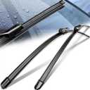 Wiper Blades for BMW/Ford, 24" + 20"(Pack of 2) Windshield Wipers, Automotive Replacement Front Windshield Wiper Blades for My Car, All-Seasons Applicable (TOP LOCK Front (24A & 20B))