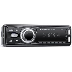 Wistrue Car Radio with Bluetooth Single Din, FM Car Stereo with Bluetooth Handsfree Dual USB/AUX-in/SD, Supports MP3/WMA/WAV