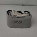 2 Pack Dog Toy Baskets,Pet Rope Basket for Dog Cat Toys,Dog Toy Bin with Handles,Woof Puppy Toy Storage Basket,Puppy Bed,Dog Stuff Organizer for Toys,Collar,Leash,Nursing Supplies-Beige+Gray