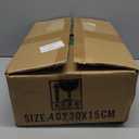 SmoothNovelty 100 Pcs Christmas Gift Bags Bulk with Handles Non Woven Favor Bags Xmas Reusable Gift Wrap Tote Bag Holiday Red and Green Goodie Boxes for Xmas Wrapping Party Supplies, 8 x 8 x 6 Inch