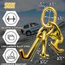 RTJ Cluster Hooks 5400LBS, Towing Tie Down Cluster Hook 5/16", G70 Tow Bridle Hook Truck Accessories Equipment, J Hooks Towing Heavy Duty for Car Trucks Hauler Wrecker