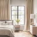 MIULEE Back Tab Beige Curtains 102 Inch Long 2 Panels Set for Living Room Bedroom, Cream Rod Pocket/Pinch Pleated Light Blocking Thermal Insulated Room Darkening Floor to Ceiling Blackout Drapes, Cream Beige